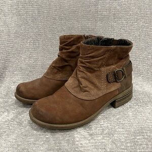 Women’s Brown Leather and Suede Ankle Boots | Earth Origins Pia Ankle Boots